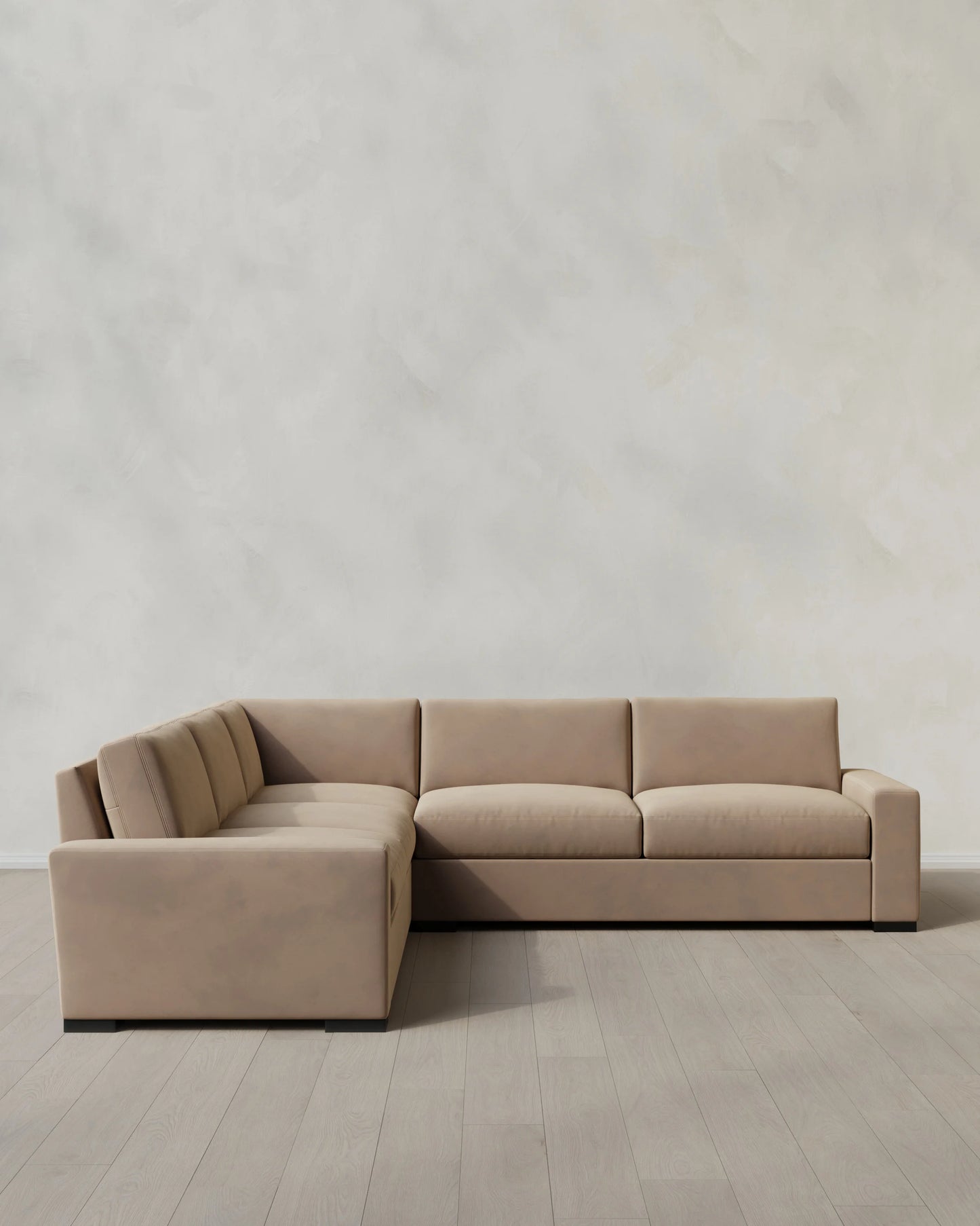 Stillman L Sectional in Performance Velvet - 116x116 / Java