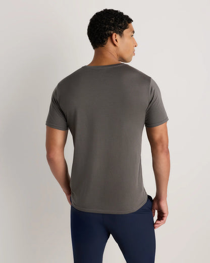 100% Merino Wool All-Season Short Sleeve Base Layer Tee - XS / Charcoal