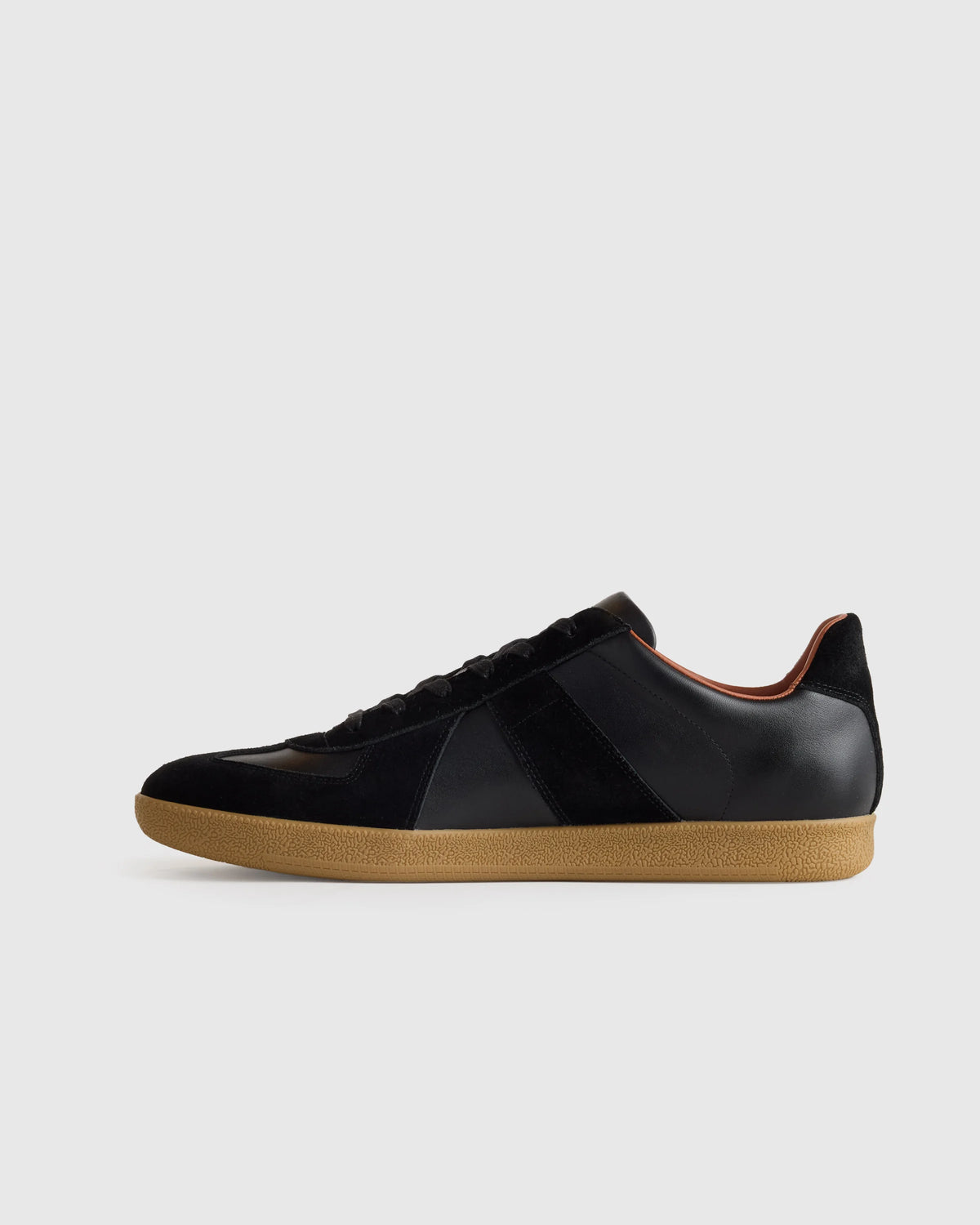 Italian Leather & Suede Lifestyle Trainer - 7 / White