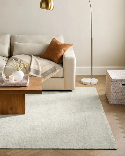Lee Hand-Knotted Wool Rug - 5' x 8' / Oat