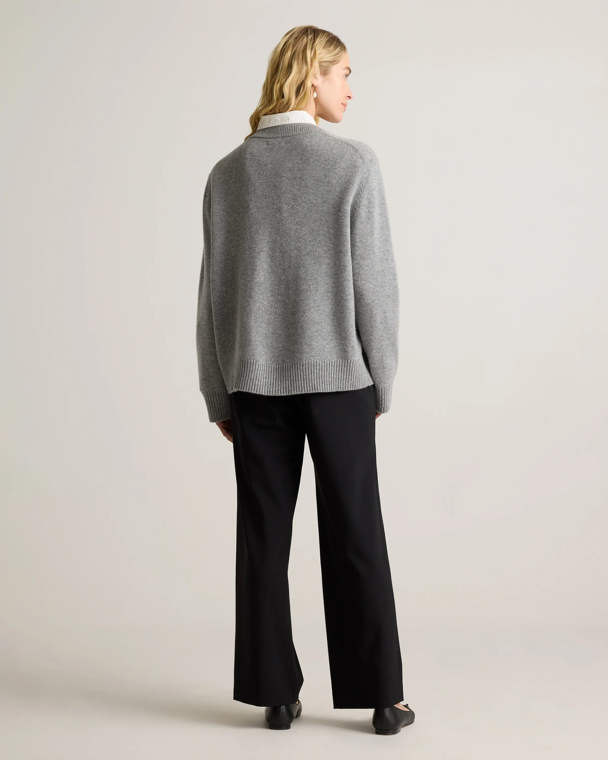 Mongolian Cashmere Oversized Crewneck Sweater - XS / Brown