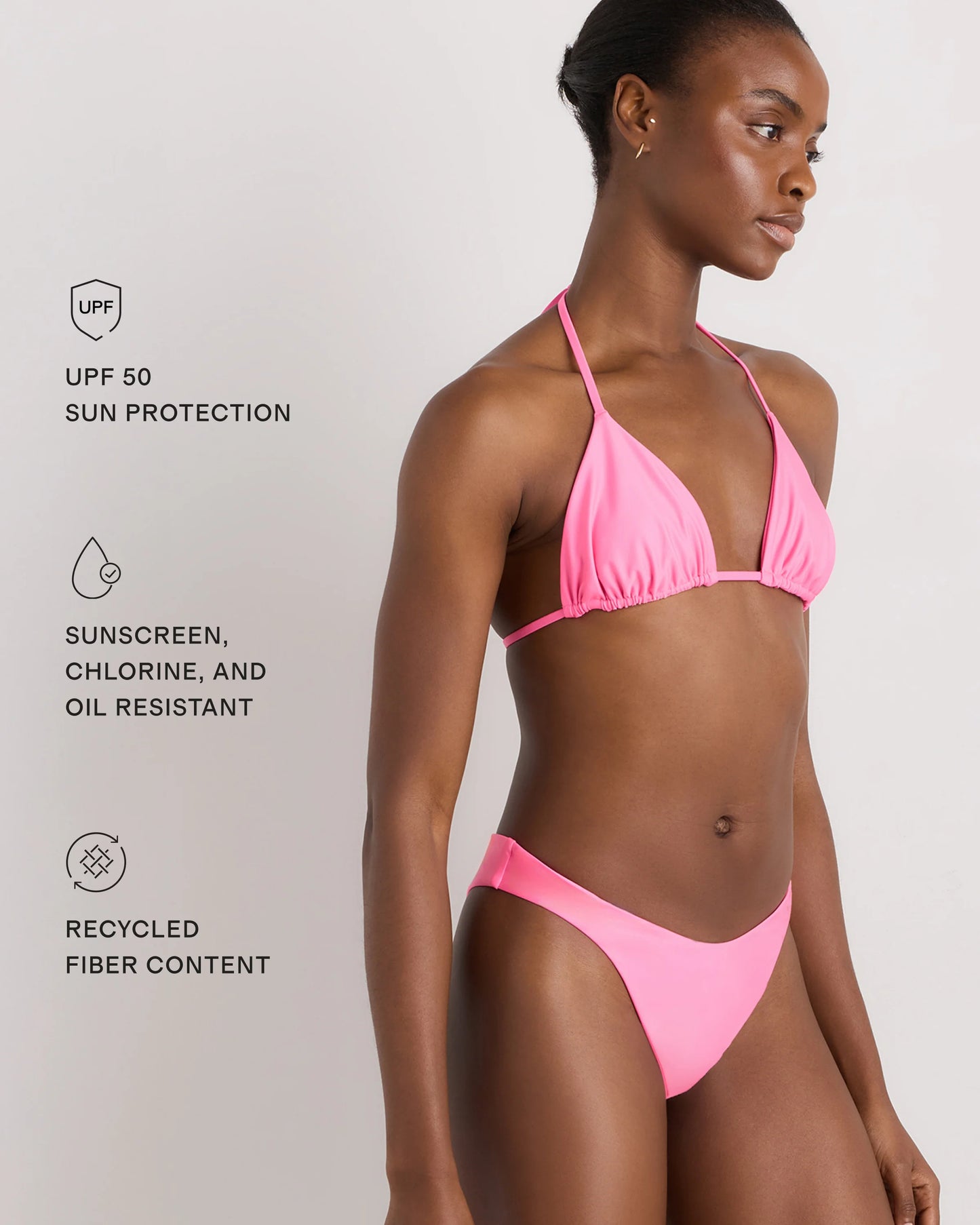 Italian High-Leg Bikini Bottom - XS / Mocha Midi Dot