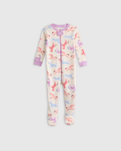 100% Organic Cotton Footie Pajama - 0-3M / Vehicles