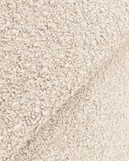 Plush Boucle Square Bed - Full / Ivory