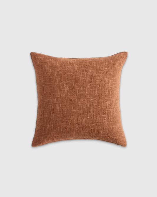 Cotton Slub Pillow Cover - 20x20 / Terracotta