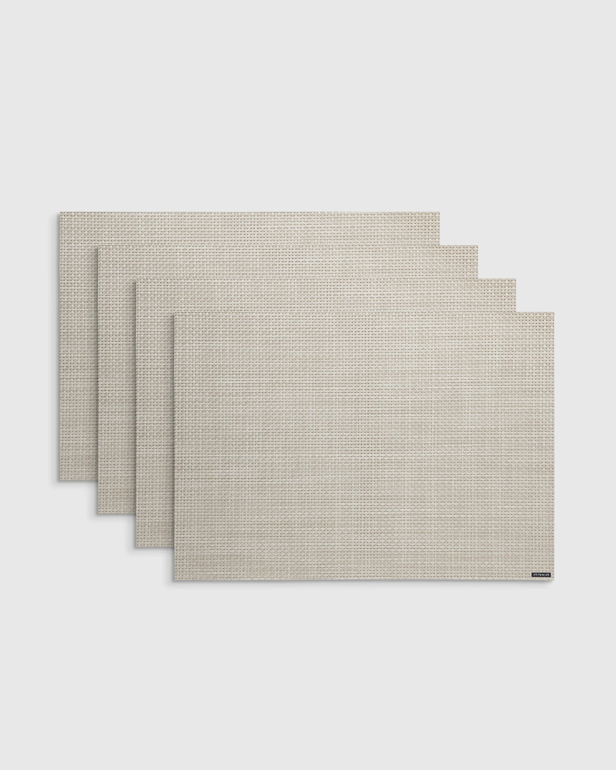 Basketweave Easy-Care Rectangular Placemat, Set of 4 by Chilewich - One Size / Celadon