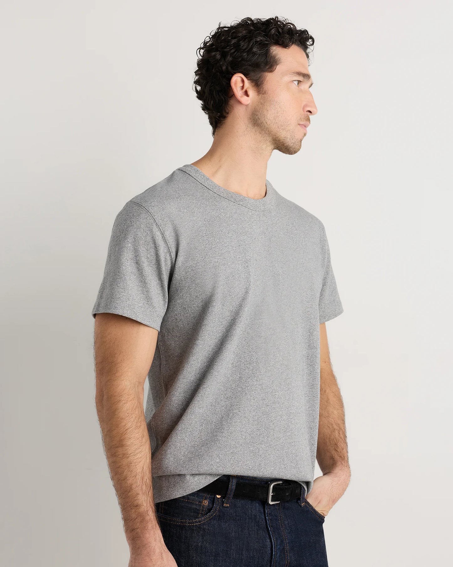 100% Organic Cotton Heavyweight Tee - XS / Natural