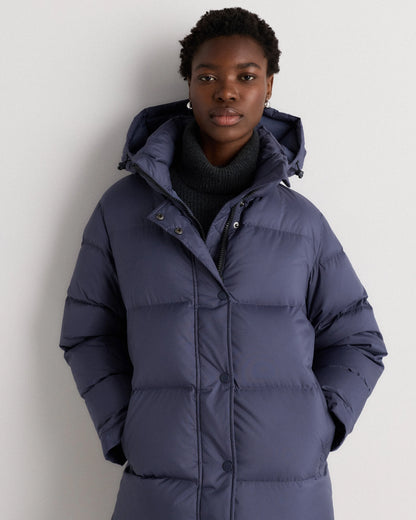 Responsible Down Long Puffer Jacket - XS / Black