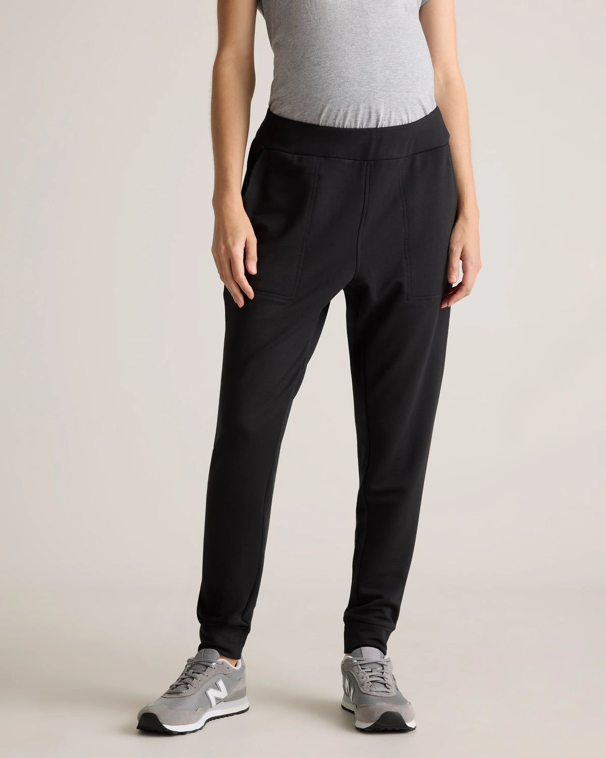 SuperSoft Fleece Maternity Joggers - XS / Off-White