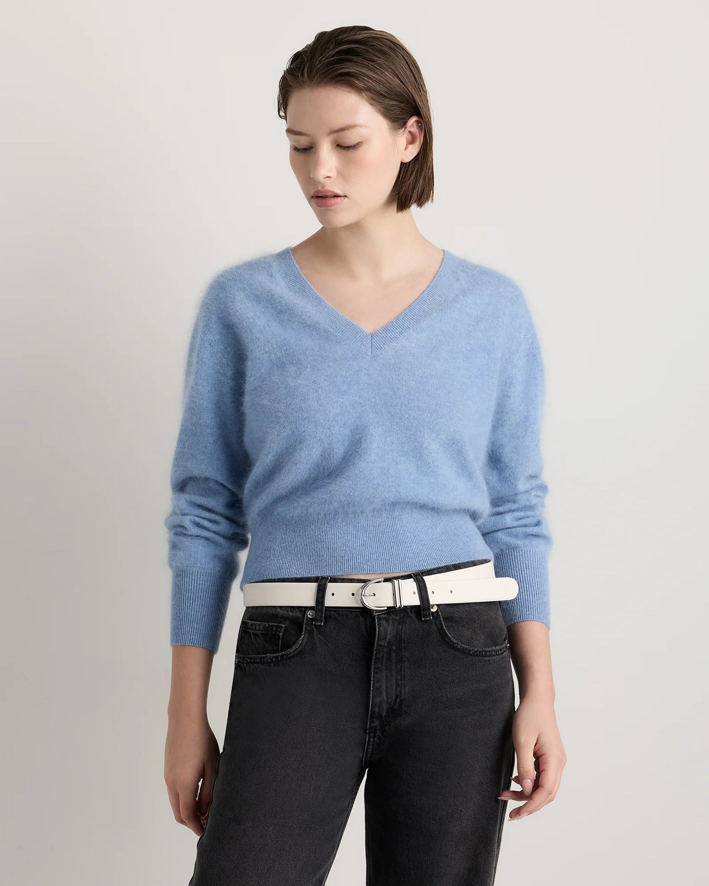 Alora European Leather Belt - XS / Black