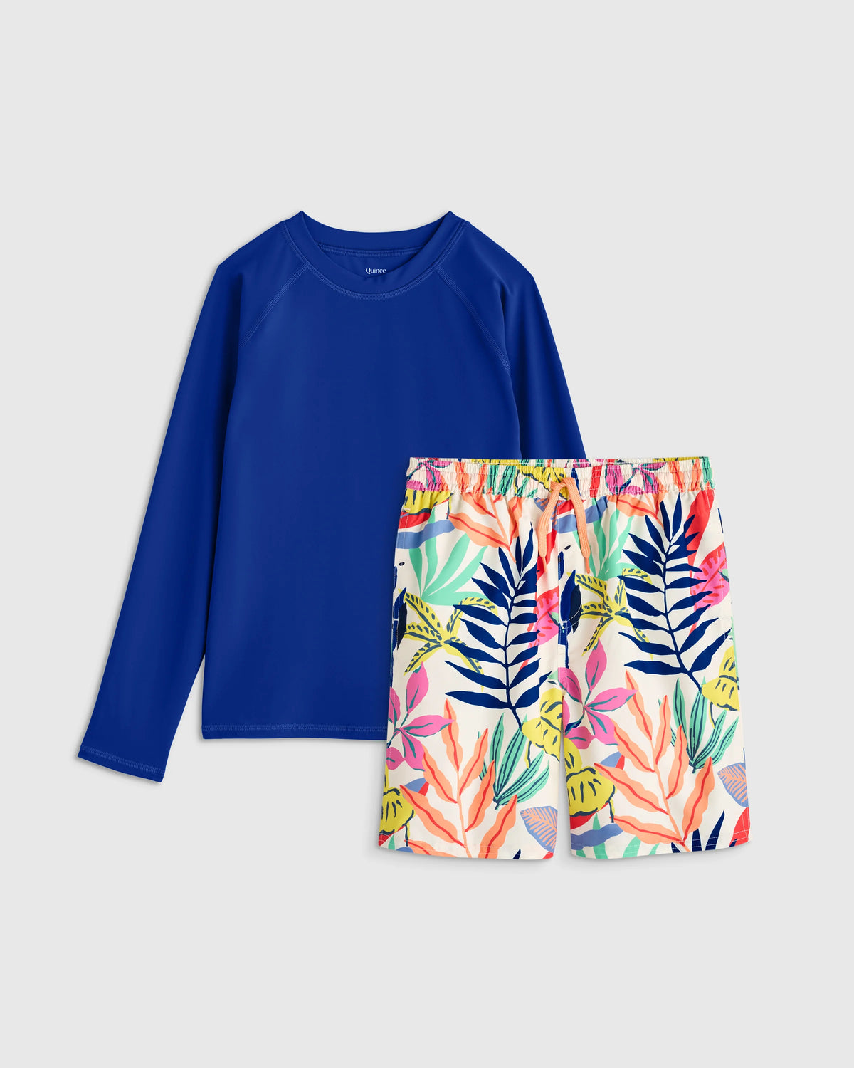Swim Trunk and Rash Guard Set - 6 / Wavy Fish