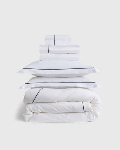 Signature Giza Cotton Sateen Deluxe Bedding Bundle - Twin / Dried Sage