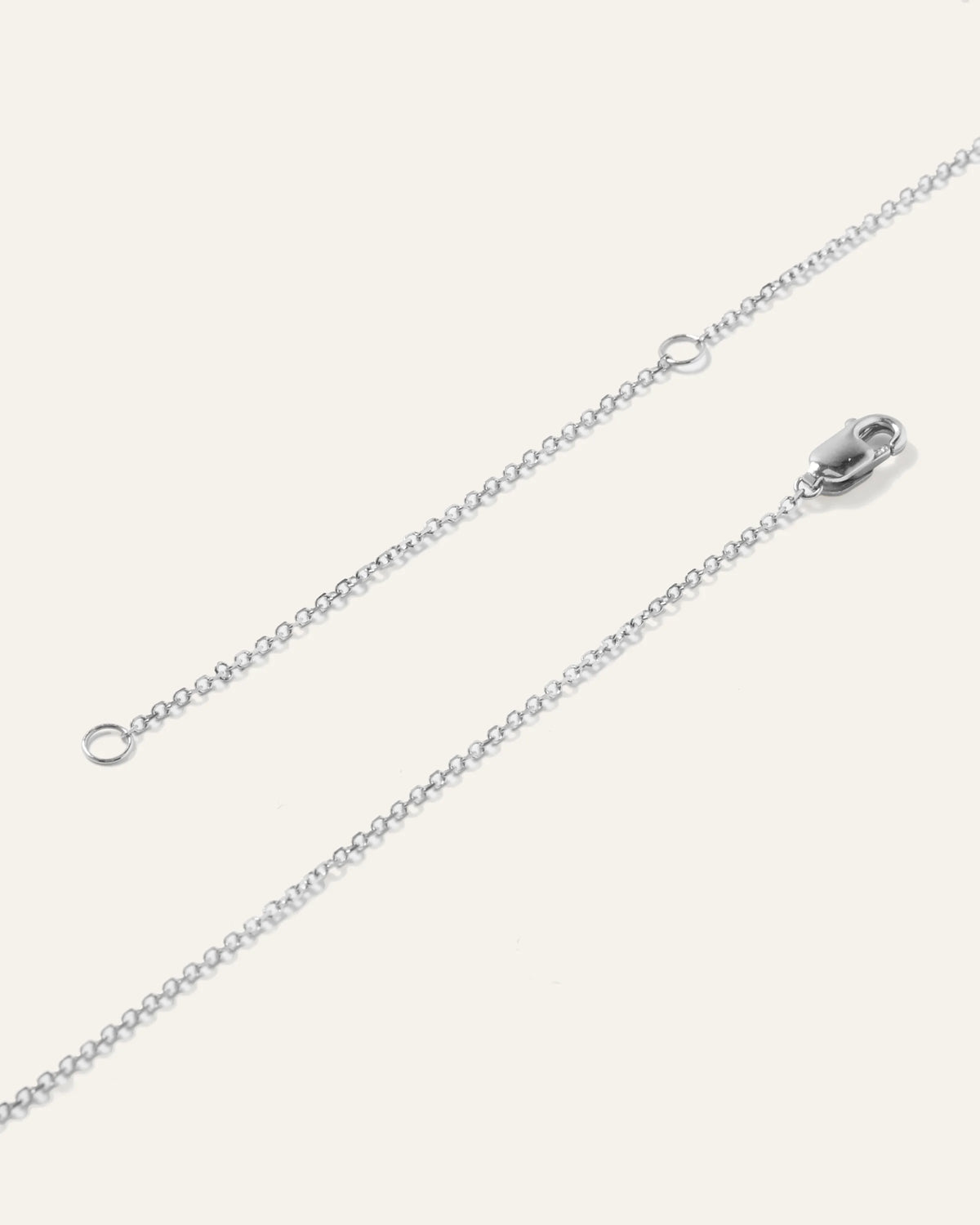 14k Gold Natural Diamond Solitaire Necklace - One Size / Yellow Gold