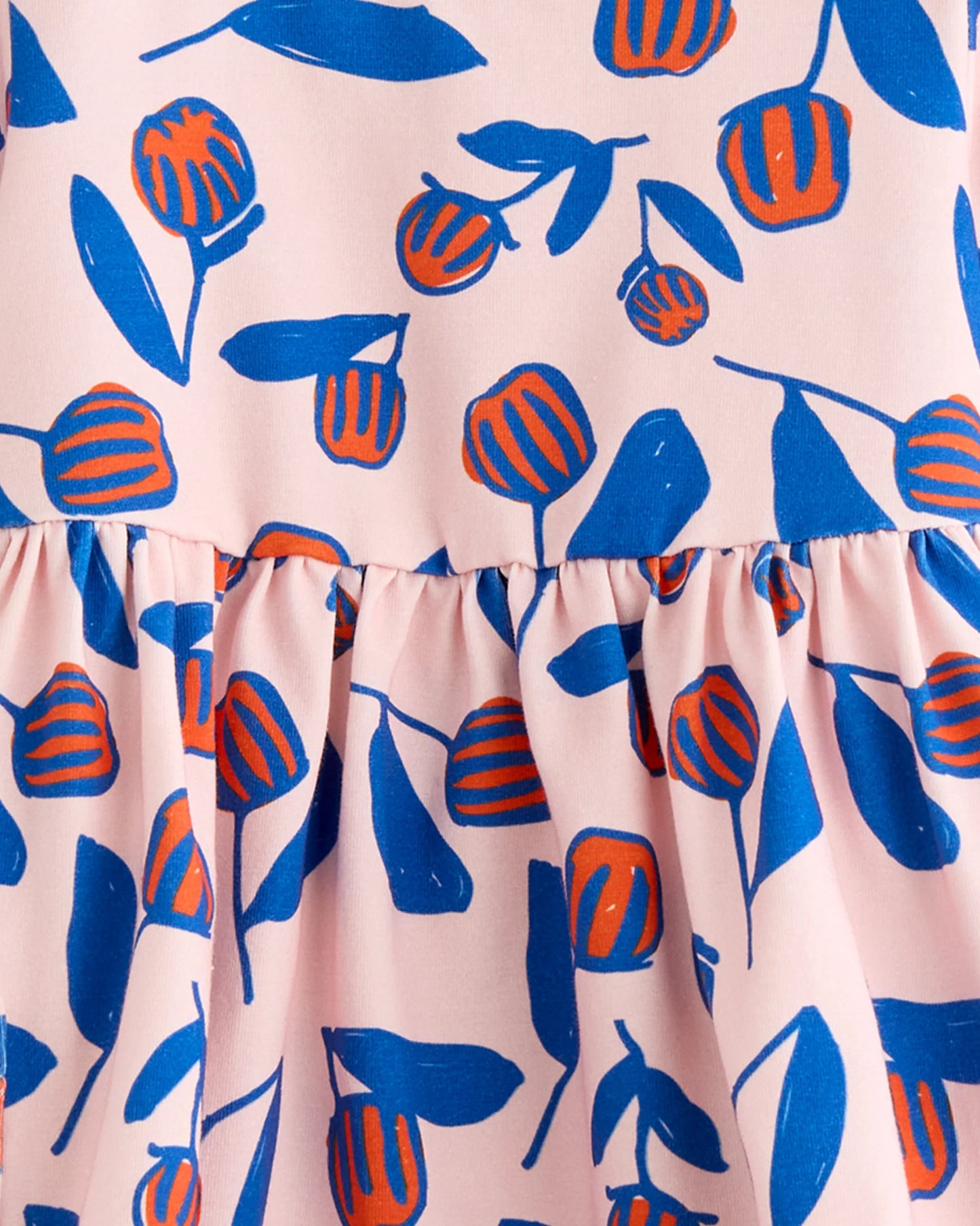 Organic Cotton Fit and Flare Pocket Dress - 12-18M / Cloud Rainbow Stripe