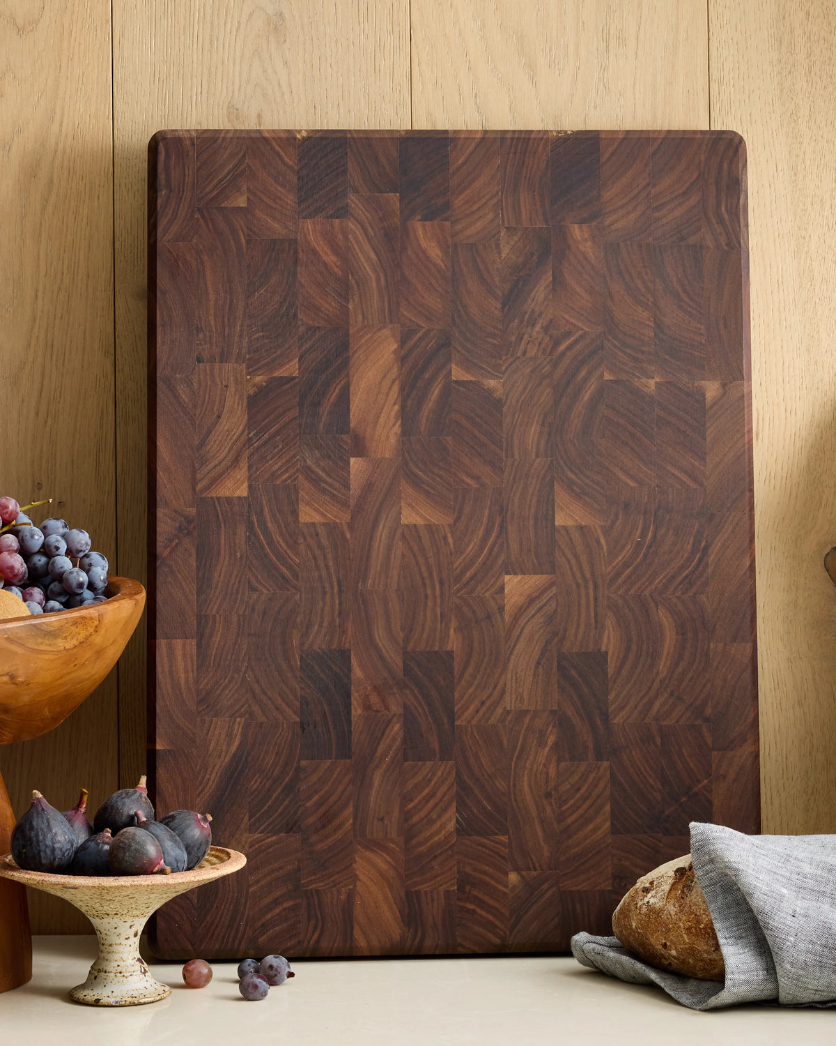 North American Walnut End Grain Butcher Block - One Size / Walnut