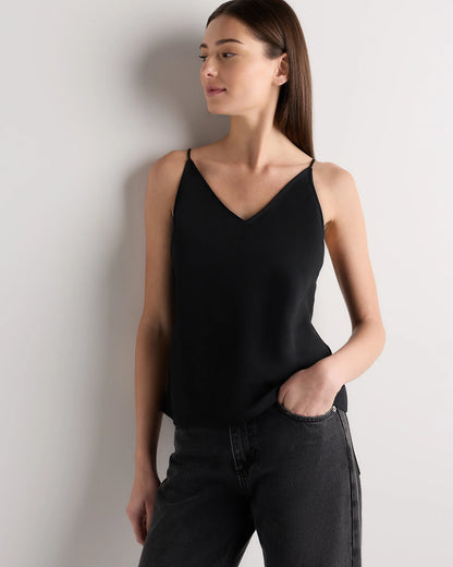 Matte V-Neck Cami - XS / Porcelain Ivory