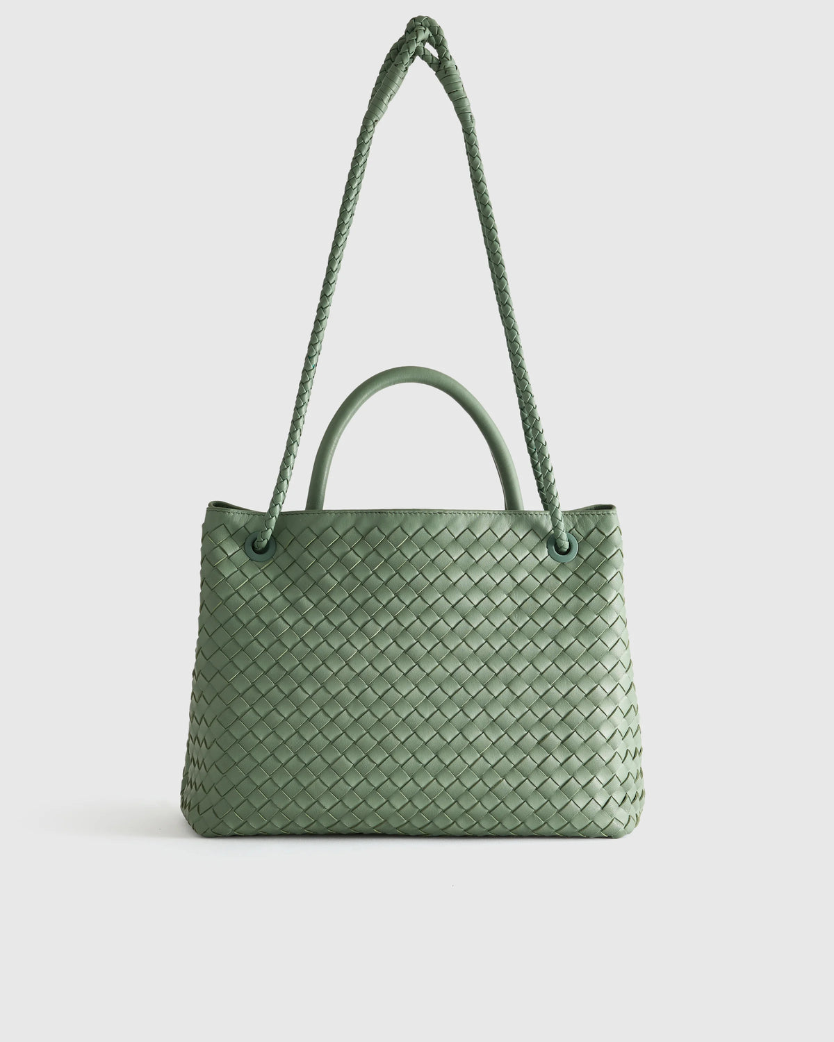 Romy Handwoven Satchel - One Size / Cognac