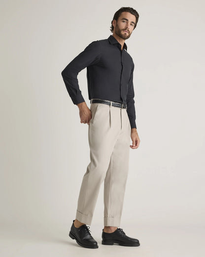 Organic Cotton Cashmere Dress Shirt - XS / Pale Blue