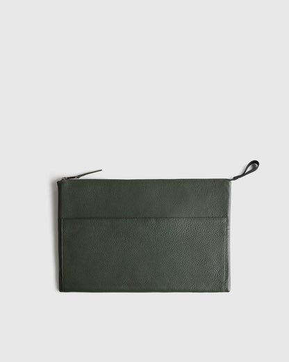 Excursion Italian Leather Tech Folio - 13" Laptop / Dark Navy