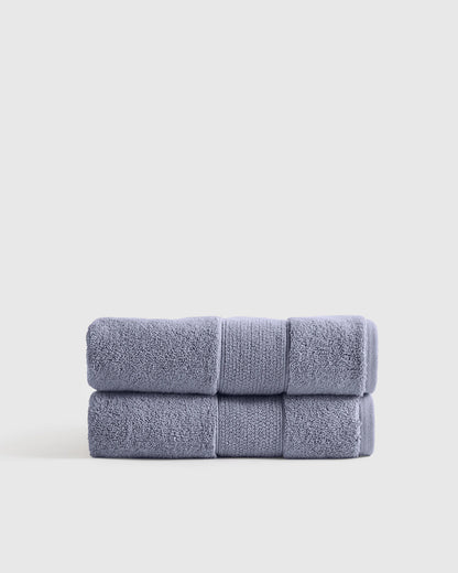 Classic Organic Turkish Cotton Hand Towel (Set of 2) - One Size / White
