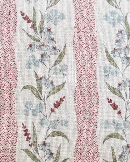 Wildflower Cotton Pillow Cover - 12x20 / Tan Stripe