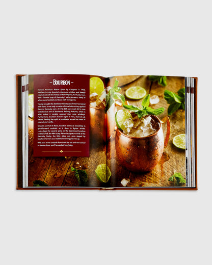 Whiskey Cocktails Leather Bound Book - One Size / No Color