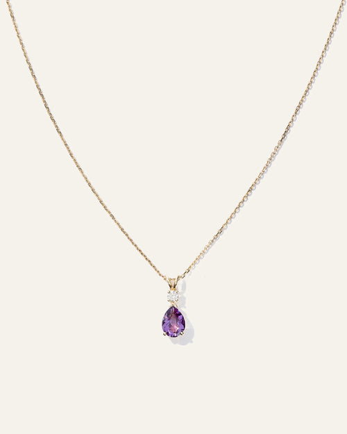 14K Gold Diamond & Semi-Precious Gemstone Drop Necklace - One Size / Yellow Gold
