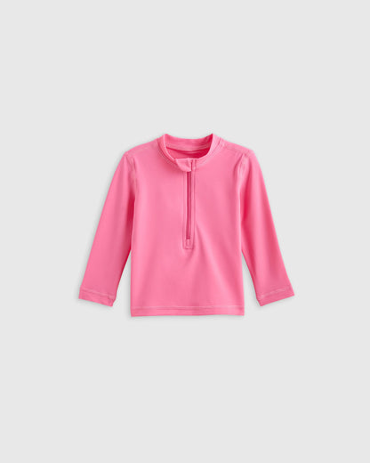 Long Sleeve Zip-Up Rash Guard - 0-3M / Yellow
