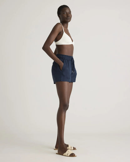 Vintage Wash Tencel Utility Shorts - XS / Moonstone Blue