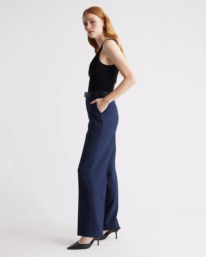 Cropped One Shoulder Ribbed Knit Tank - XS / Black