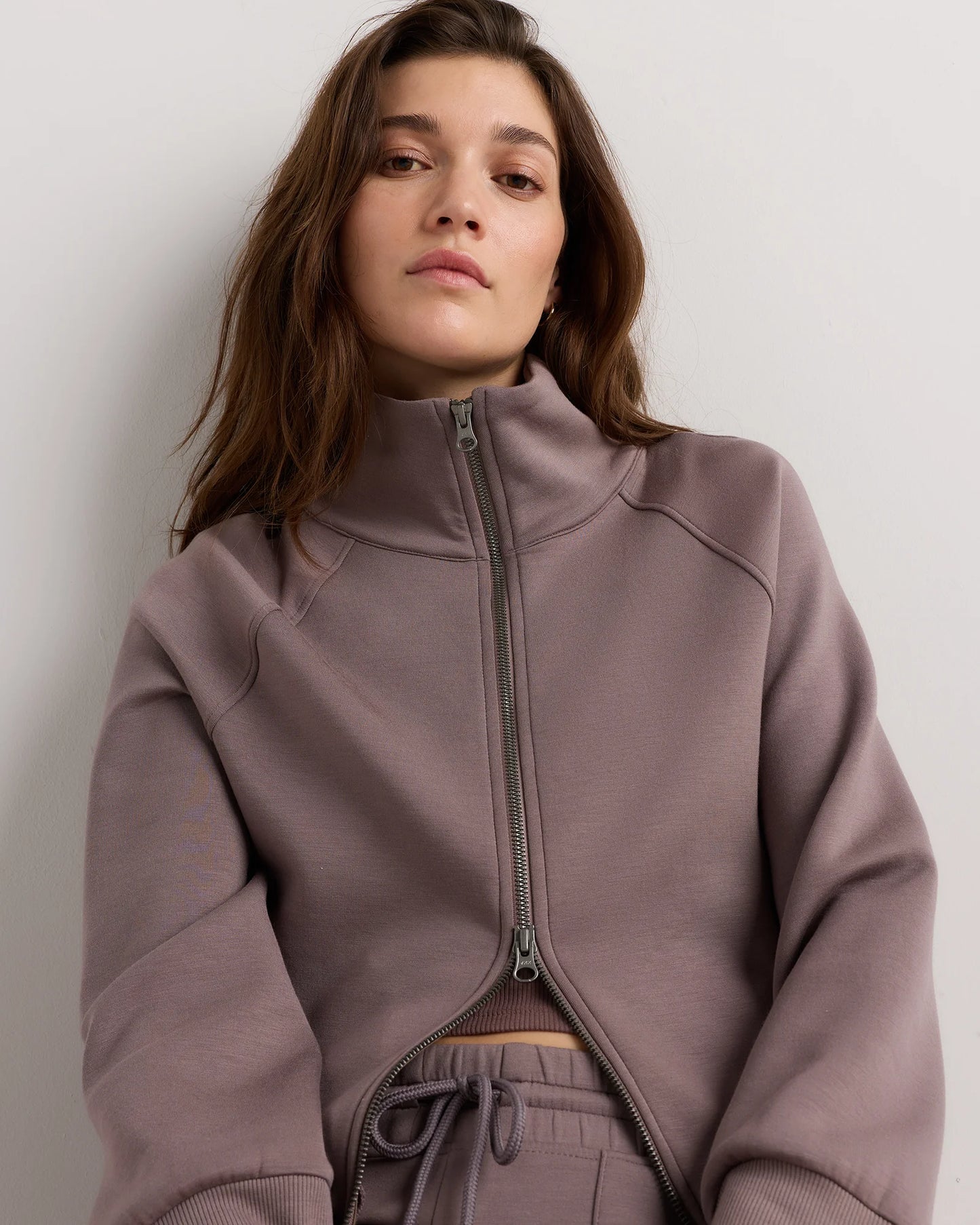CloudComfort Full-Zip Sweatshirt - XS / Dark Taupe