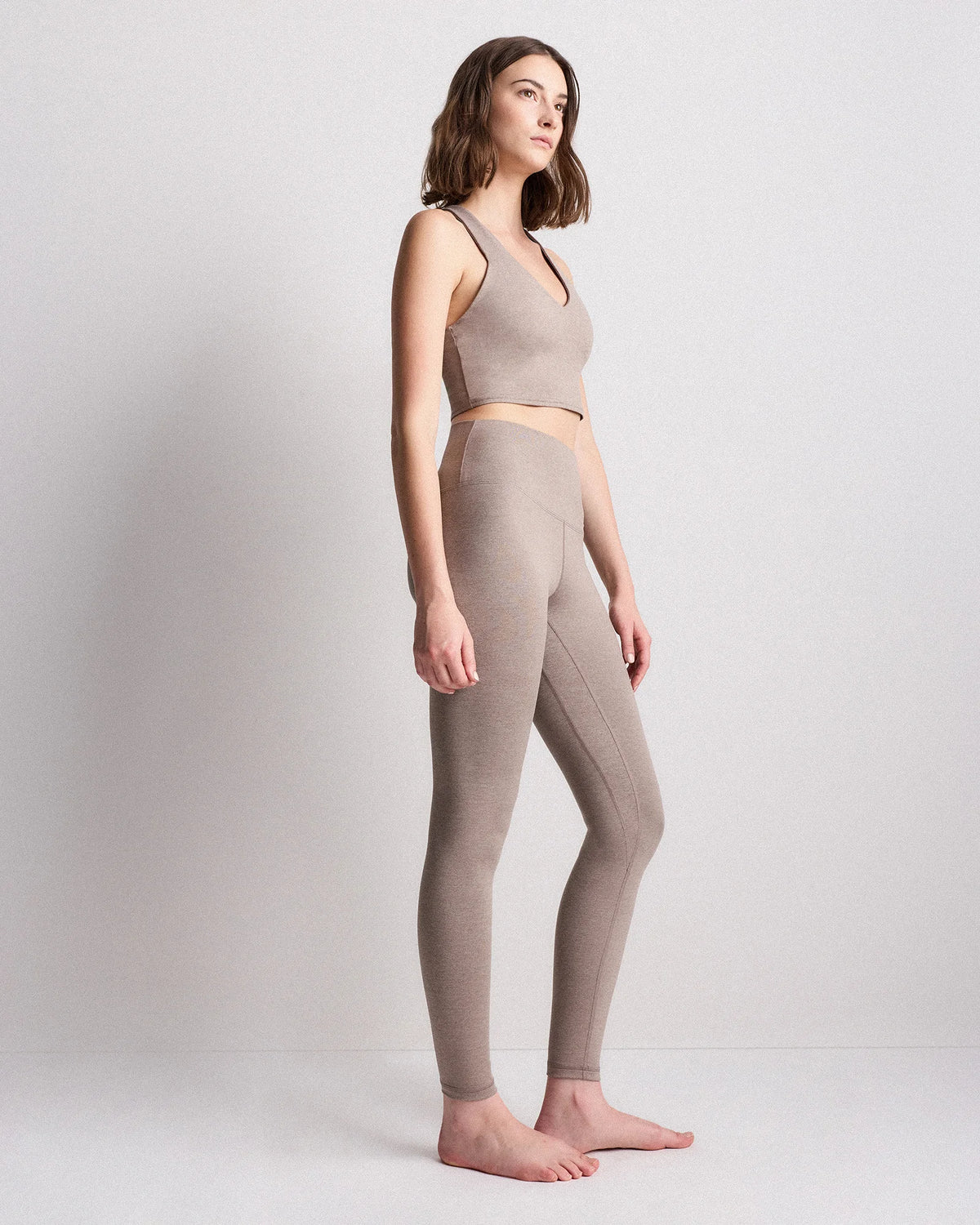 Ultra-Soft High-Rise Legging - XS / Heather Oatmeal