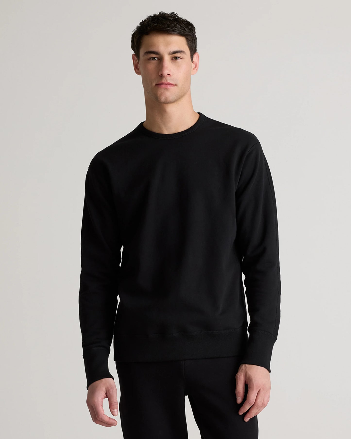 Organic Midweight French Terry Crewneck - S / Deep Navy