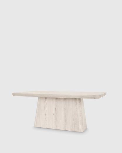 Rustic Oak Plinth Dining Table - 71" / Natural