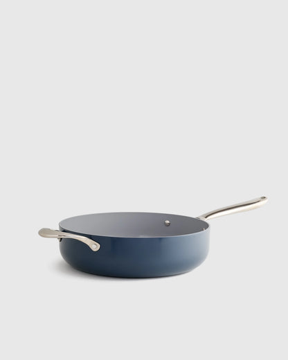 Ceramic Nonstick Saute Pan with Lid - One Size / Navy