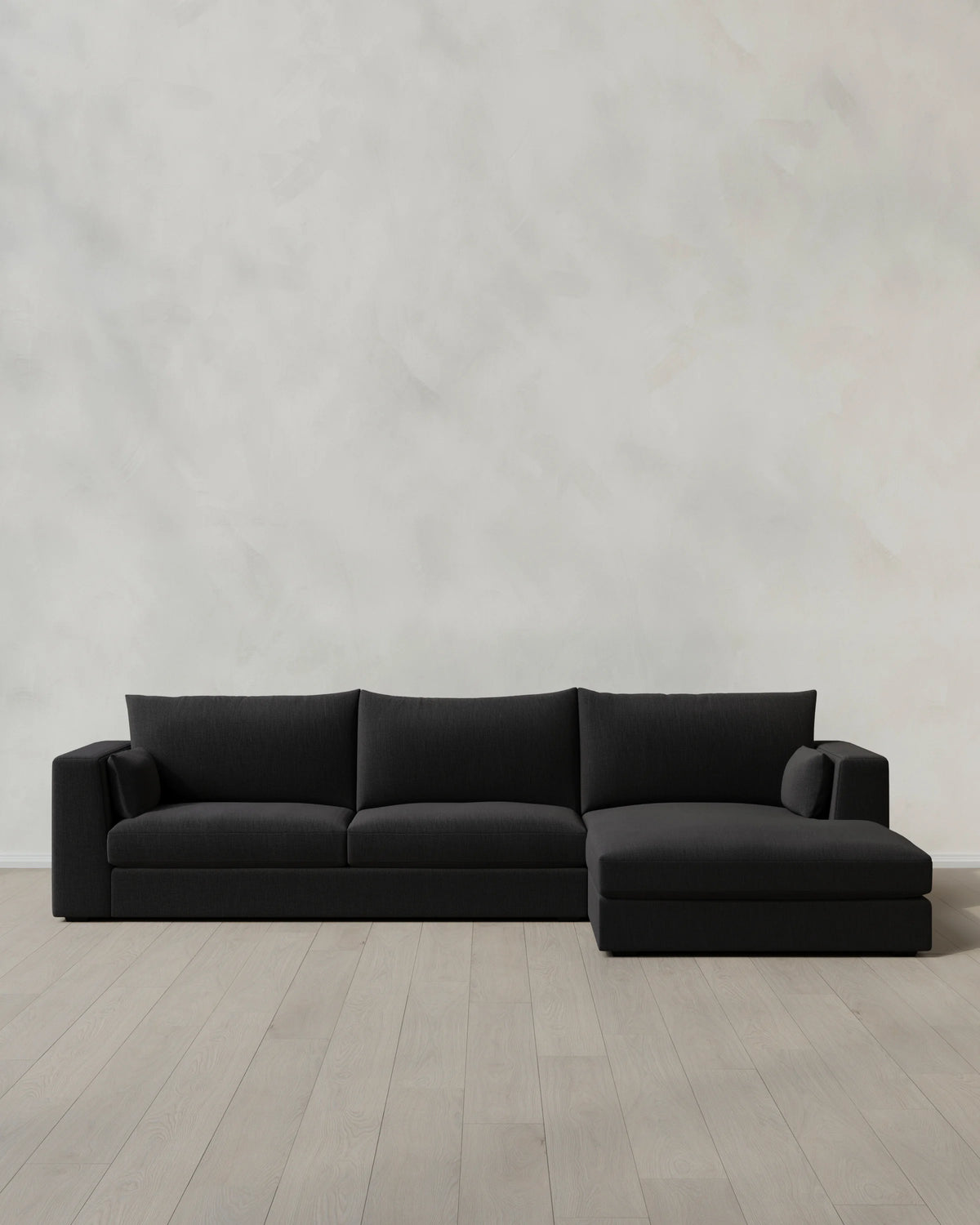 Oasis Chaise Sectional in Performance Linen - Right Arm / Sand