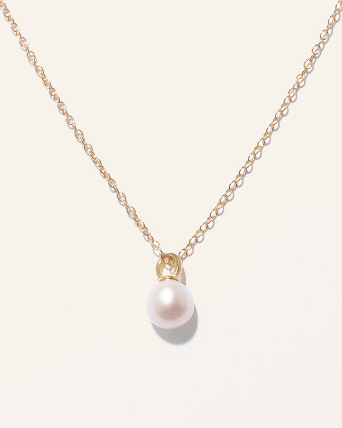 Freshwater Cultured Pearl Pendant Necklace - One Size / Gold Vermeil