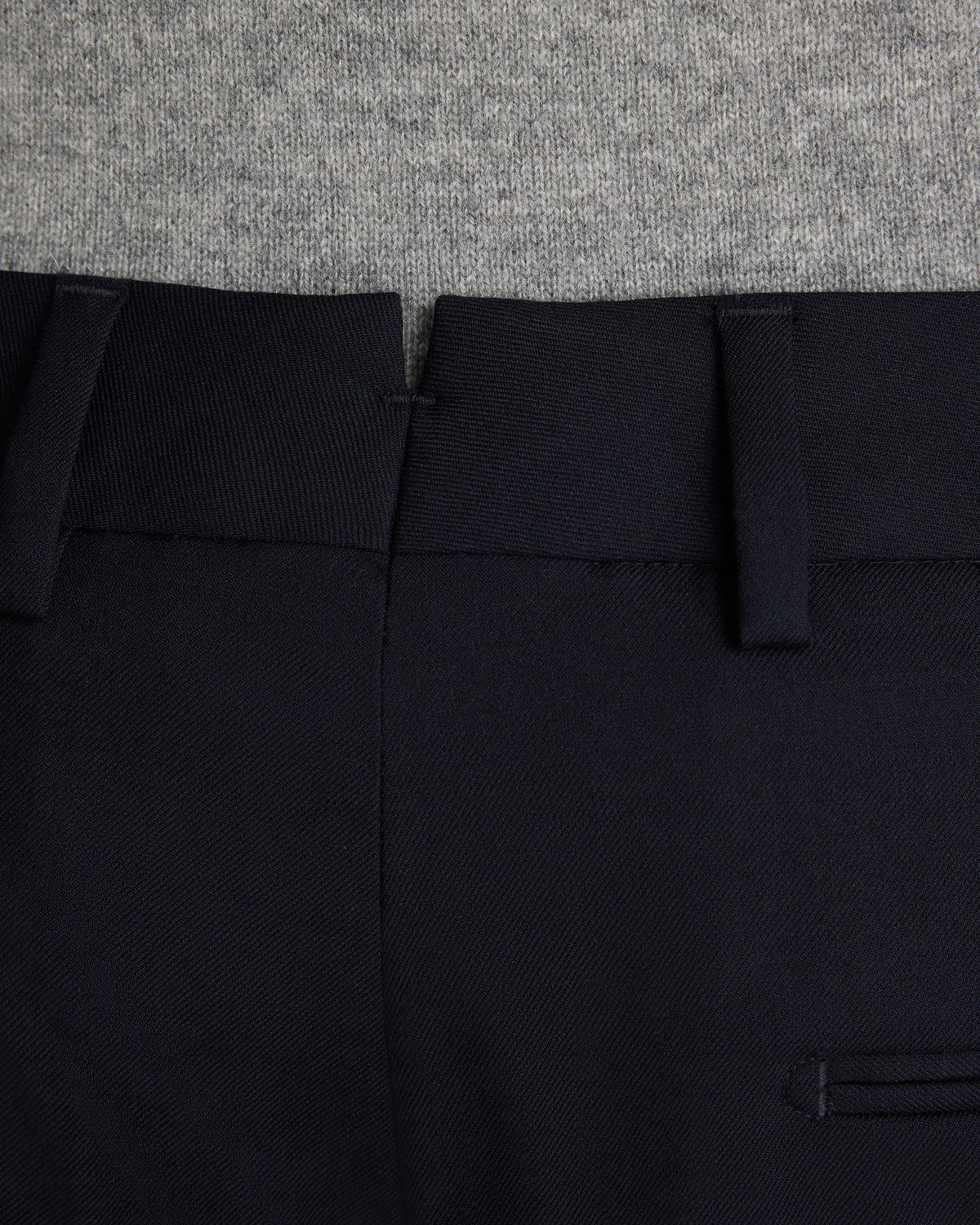 Stretch Wool Dress Pants - Slim - 30X30 / Grey Melange