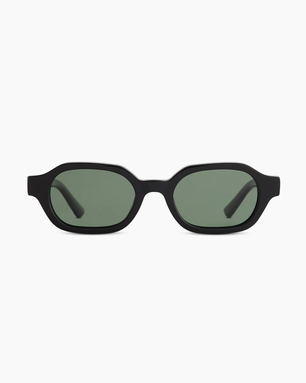 Sardinia Polarized Acetate Sunglasses - One Size / Black with Green lens