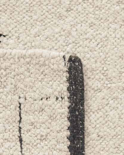 Saira Hand-Loomed Wool Rug - 5' x 8' / Charcoal