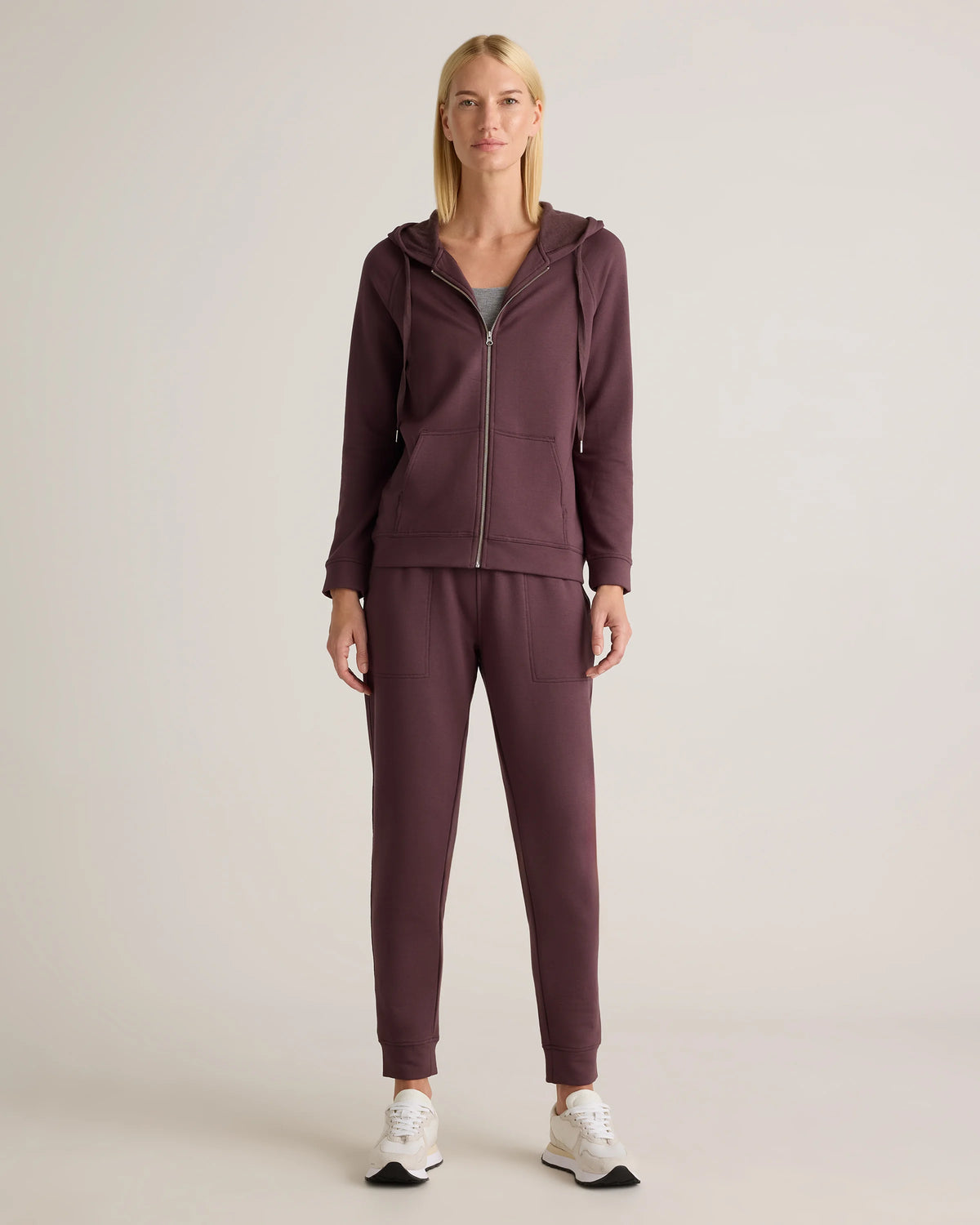 SuperSoft Fleece Full-Zip Hoodie - XS / Smoked Thyme Green