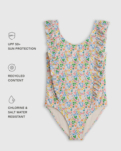 Ruffle One Piece Swimsuit - 0-3M / Pineapple