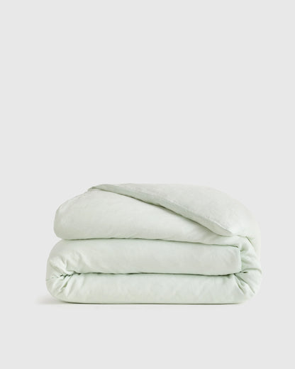 European Linen Duvet Cover - Twin / Peach
