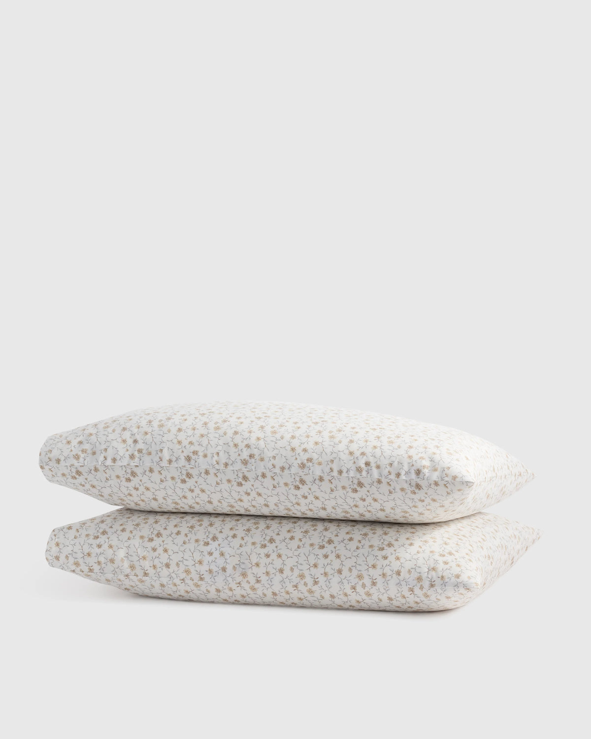 Organic Crisp Percale Pillowcase Set - Standard / White
