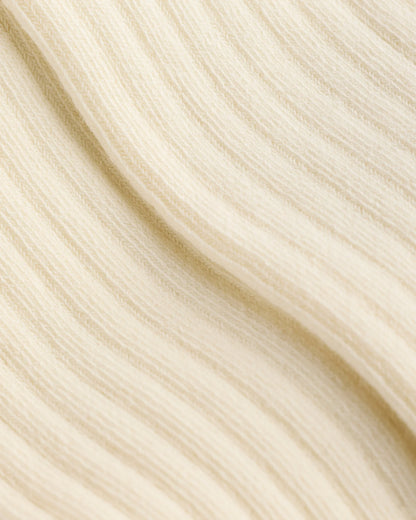Organic Cotton Rib Tights (2-pack) - 0-6M / Ivory