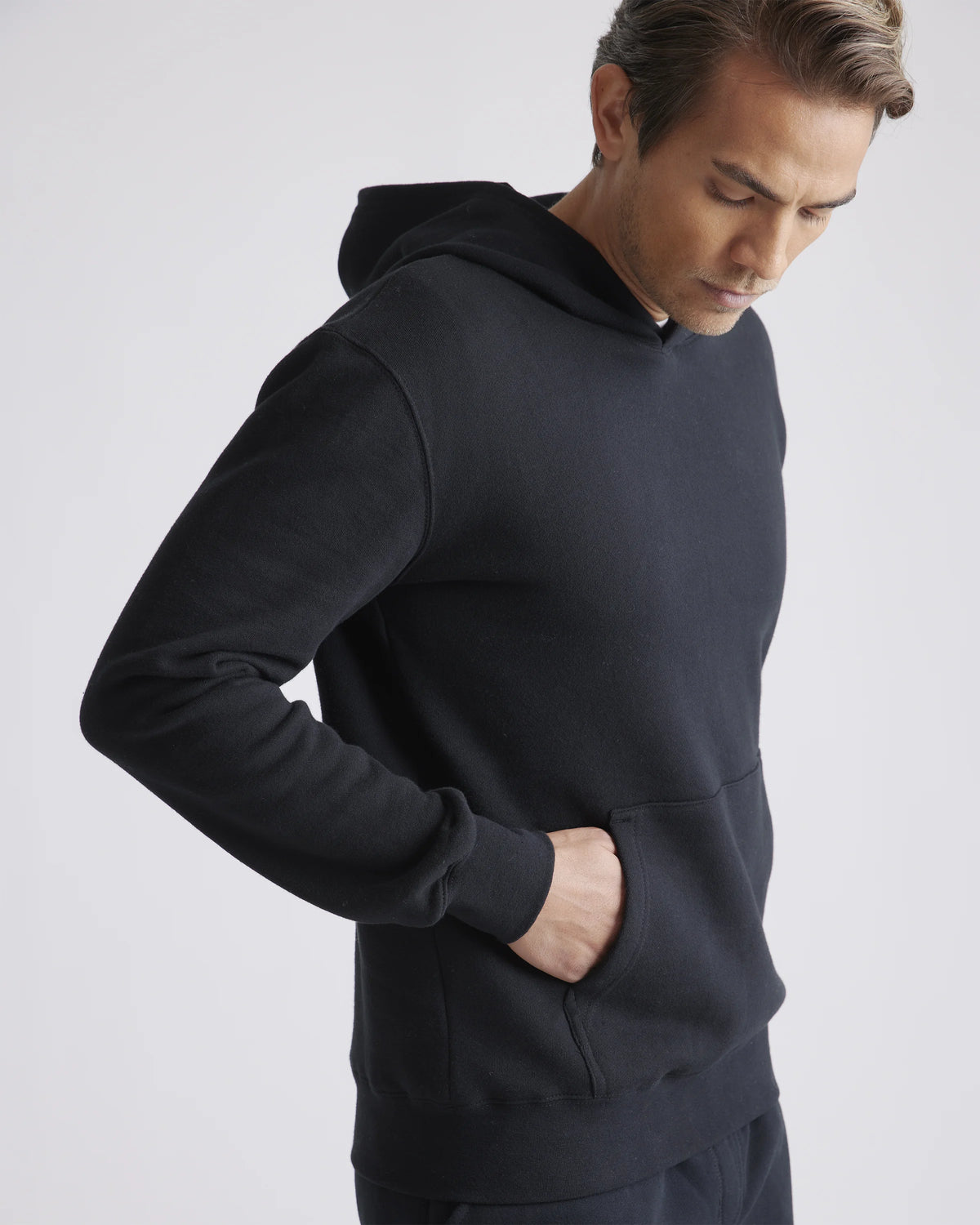 Organic Heavyweight Fleece Hoodie - S / Black