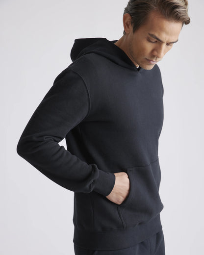 Organic Heavyweight Fleece Hoodie - S / Black