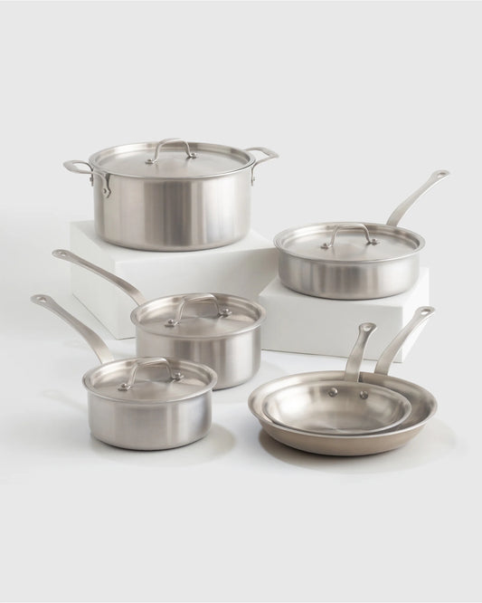 5-Ply Stainless Steel 10 Piece Cookware Set - One Size / No Color