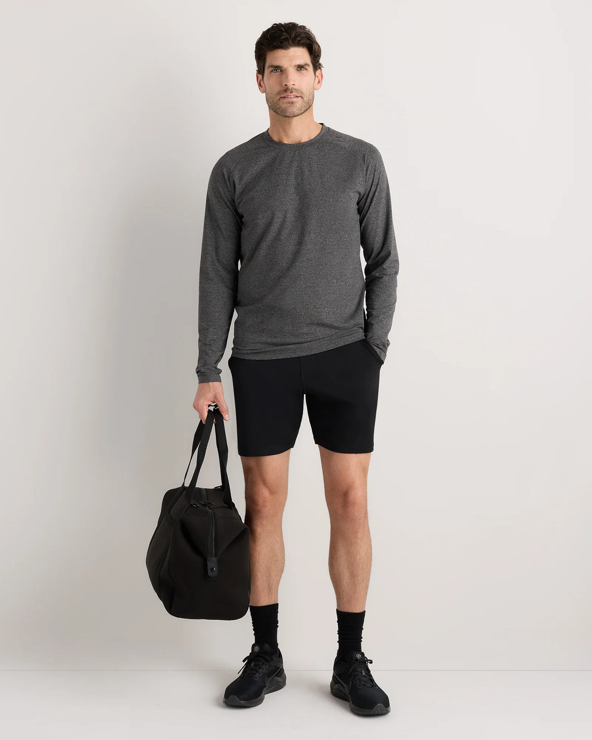 Flowknit Breeze Performance Long Sleeve Tee - XS / Heather Grey