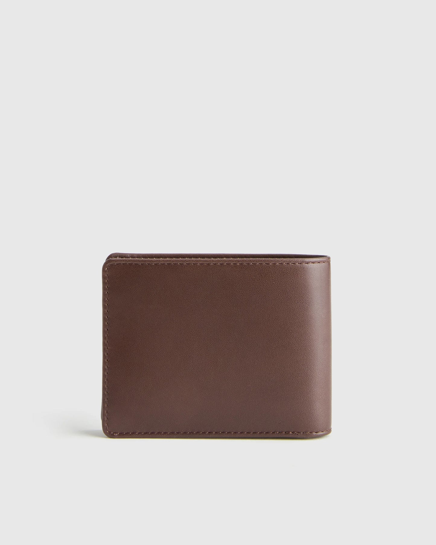 Italian Leather Bifold Wallet - One Size / Black